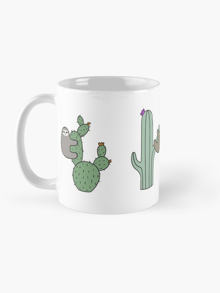 Cốc sứ pha trà coffee sloths cacti