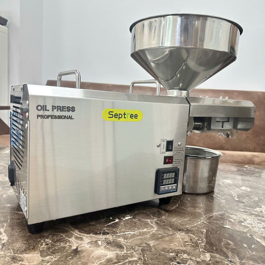 Máy ép dầu ăn thực vật chuyên nghiệp Nóng và Lạnh thương hiệu Mỹ Septree S8 - Công suất 1450W - Hàng nhập khẩu