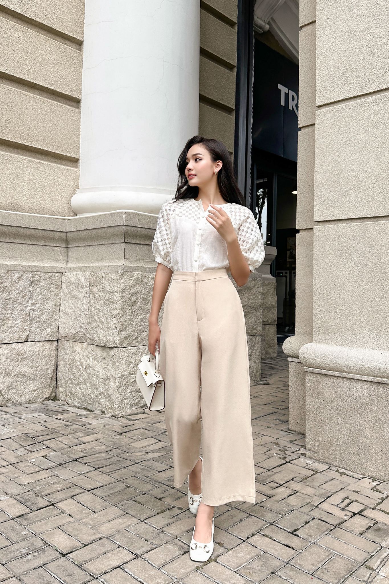 OLV - Quần Light Brown Wide Leg Pants