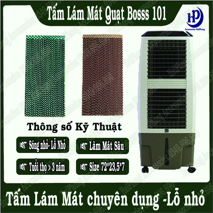 Tấm làm mát quạt hơi nước BOSSS loại 5090 sóng nhỏ lỗ nhỏ, dầy, bền, chắc, hiệu quả làm mát sâu