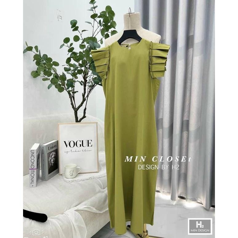 ĐẦM BABYDOLL SUÔNG DÁNG DÀI TAY LỠ KIỂU XẾP LY CỔ TRÒN CHO CÁC NÀNG IU, CÁC MẸ BẦU BÍ BẬN OKELA LUN