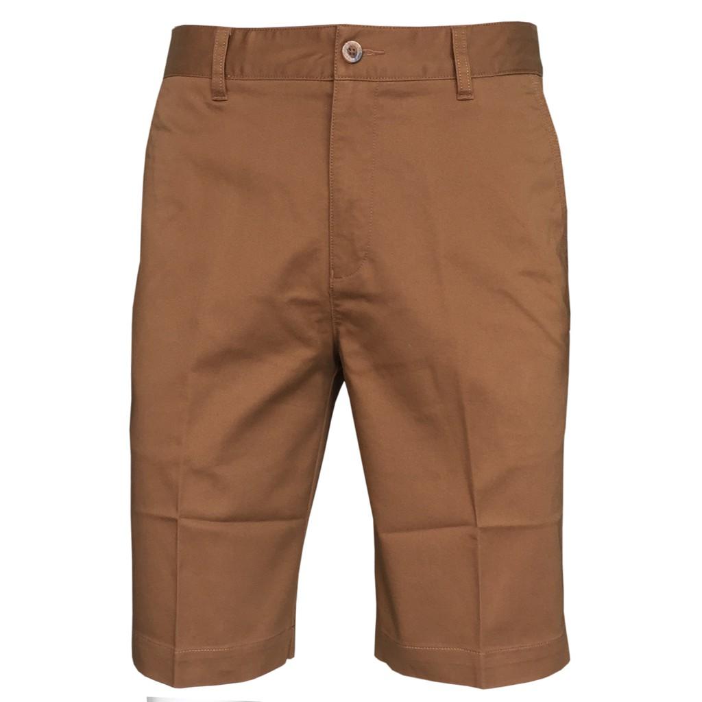 Quần short nam kaki Việt Tiến màu nâu 8024
