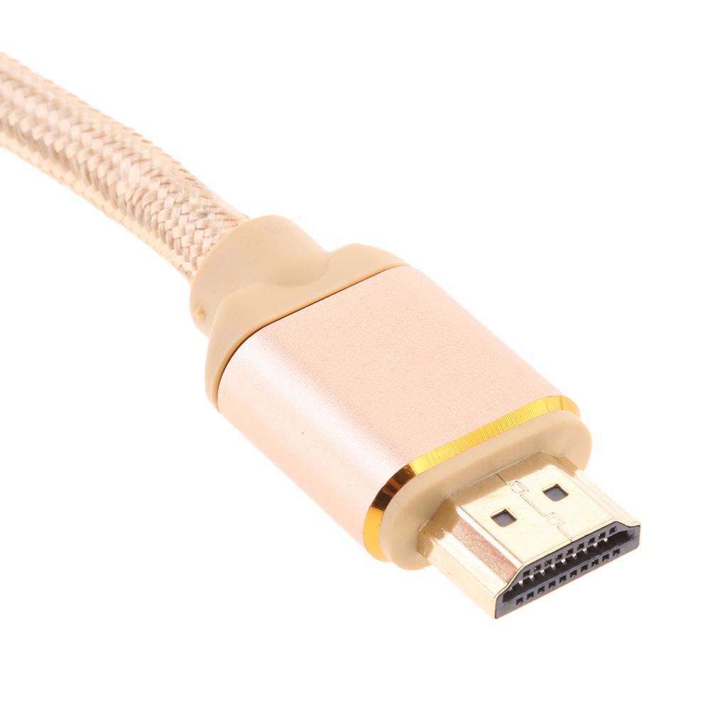 High Speed 2.0 Audio Cable HDTV 3D 4K 2160P Braided Cable