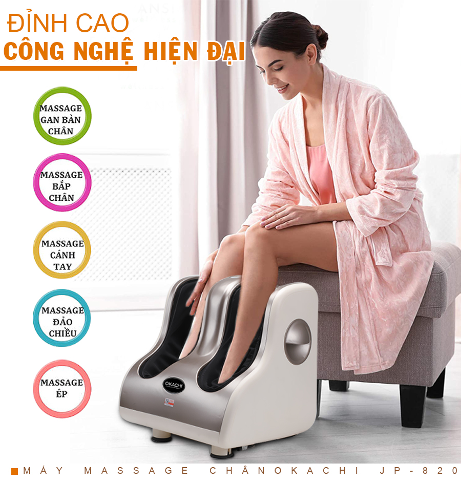 Máy massage chân OKACHI JP-820 (4 motor) 