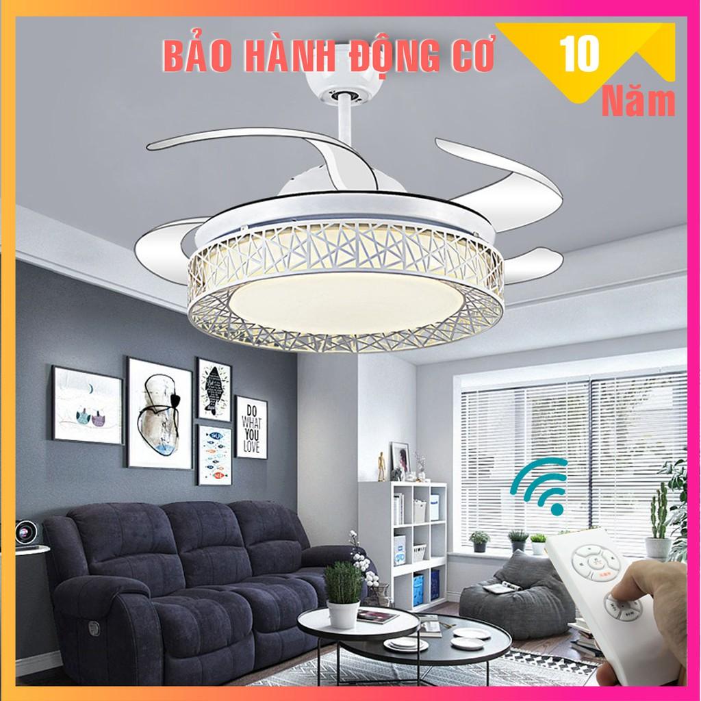 Đèn Quạt Trần Giấu Cánh Cụp Xòe Cao Cấp