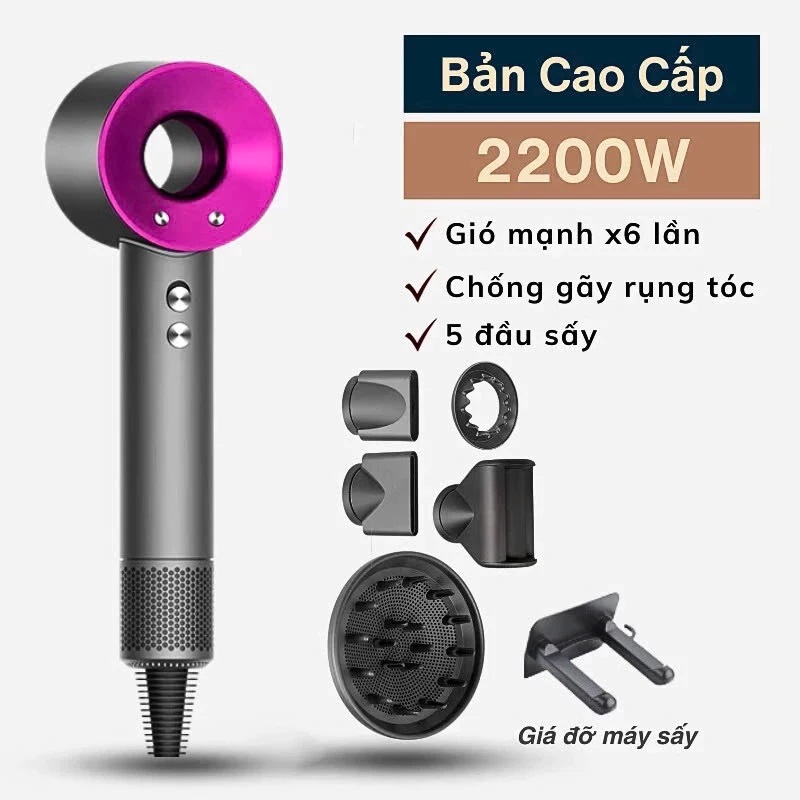 Máy Sấy Tóc Cao Cấp Sothing ION Âm 2 Chiều Nóng Lạnh Công Suất 2200W, Chăm Sóc Tóc, Bảo Hành 12 Tháng- Hàng chính hãng