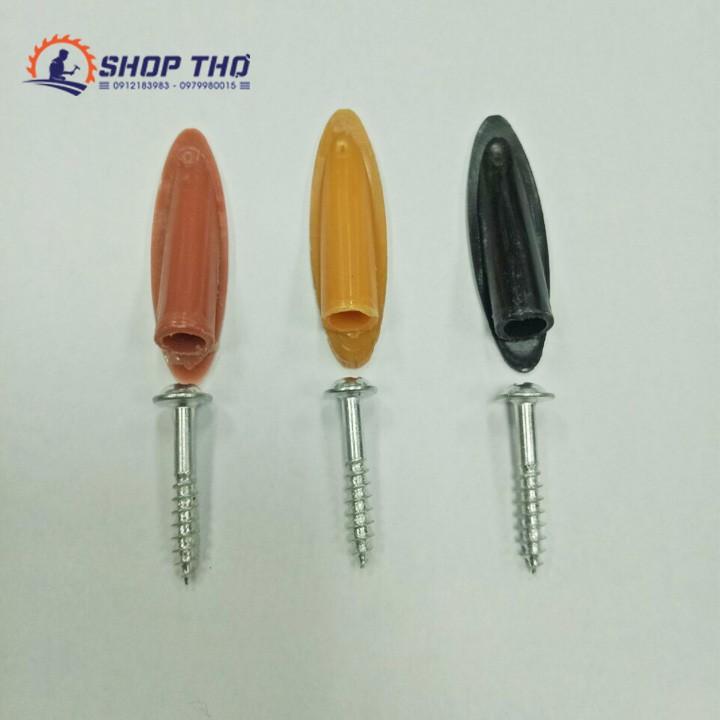 Đầu bịt nhựa khoan chéo #8 - màu đen