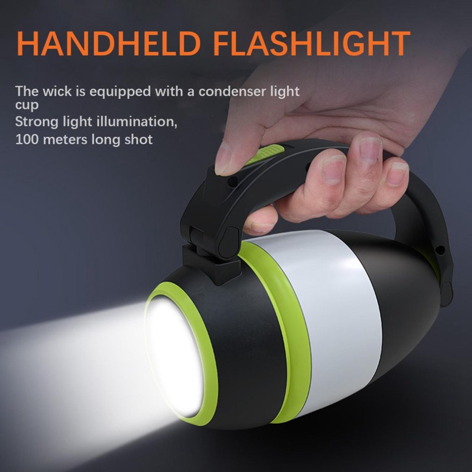 Camping Light Lantern Lamp Flashlight Torch Reading Lamp Strobe Green