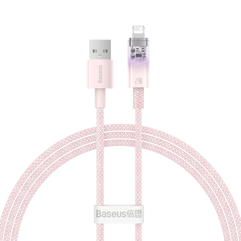 Cáp Sạc Nhanh USB to iP Baseus Explorer Series Fast Charging Cable with Smart Temperature Control (Hàng chính hãng)