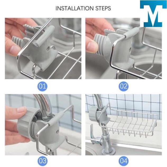 GIÁ ĐỂ ĐỒ BỒN RỬA MẪU MỚI BẰNG THÉP K GỈ