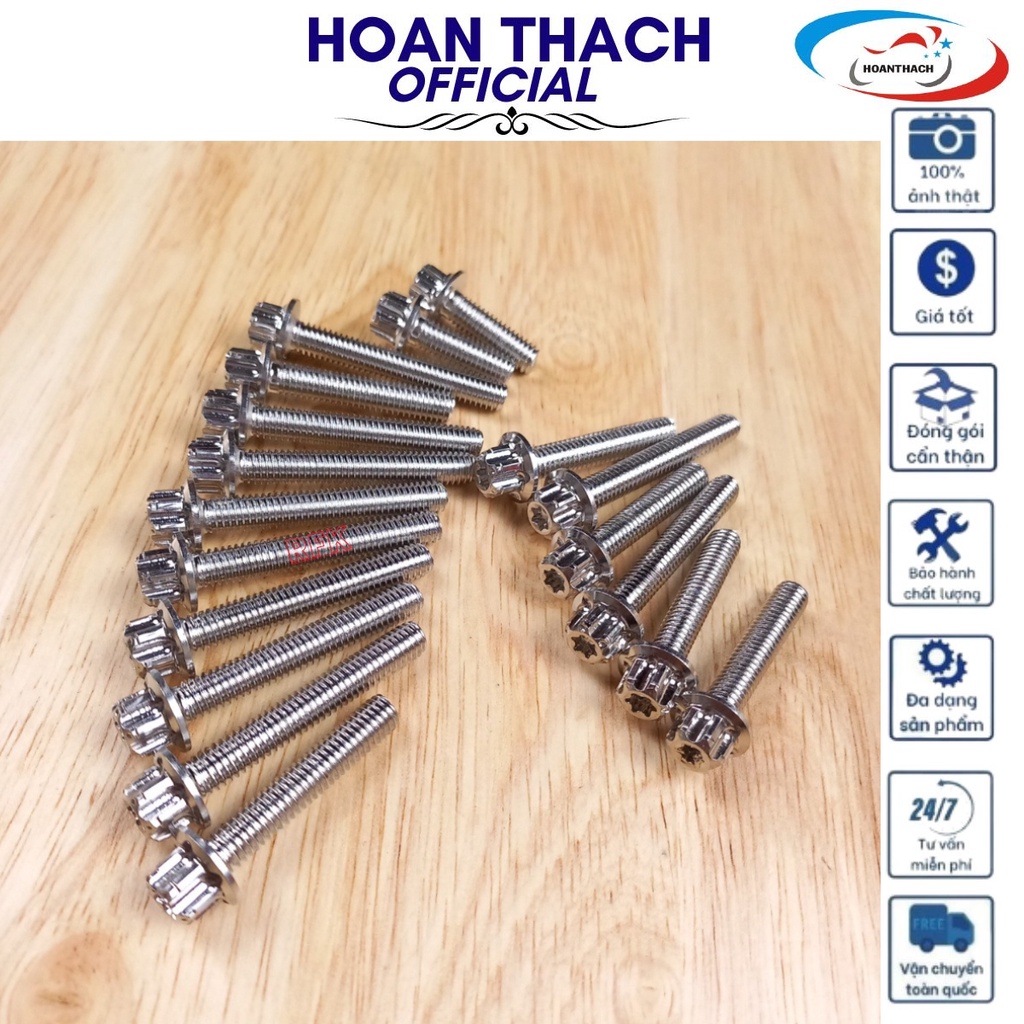 Bộ ốc lốc máy salaya gắn cho xe máy wave 2017 ( 18 con ) HOANTHACH SP016528