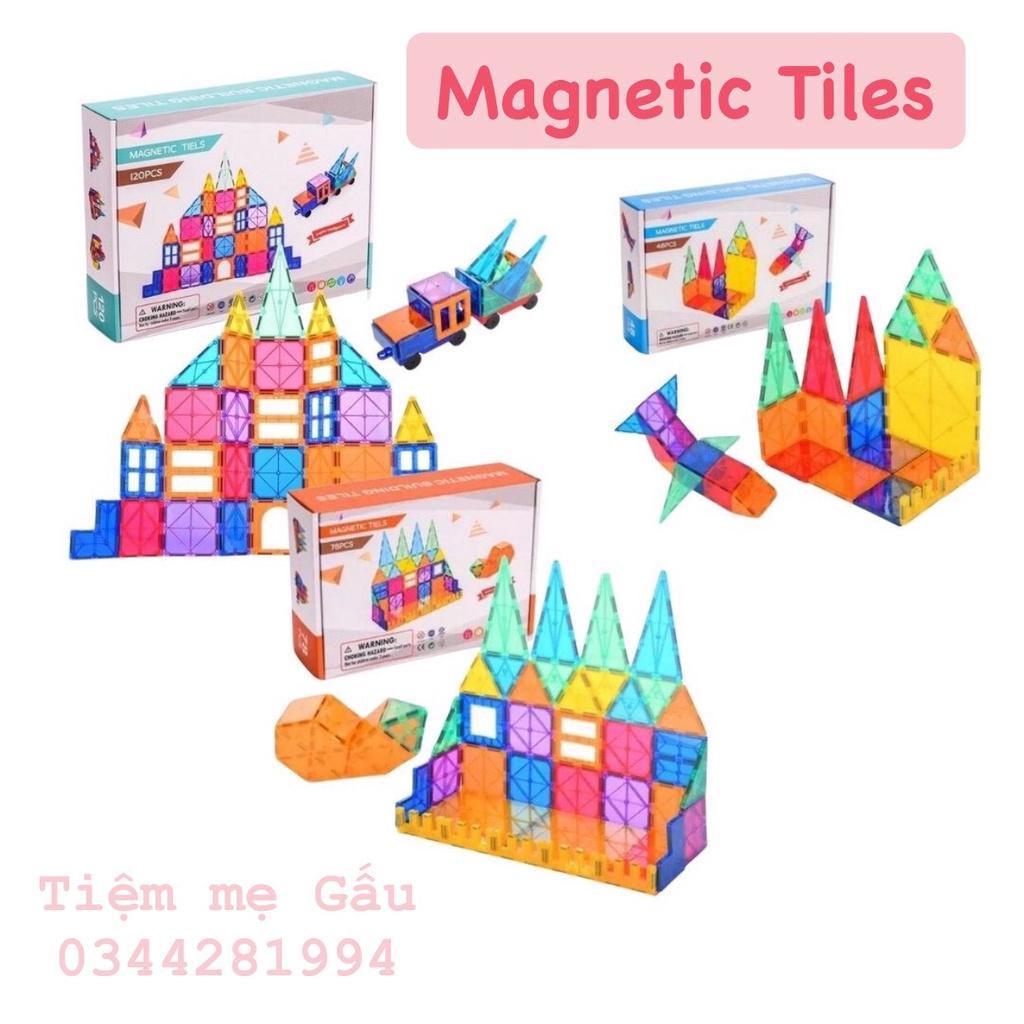 ĐỒ CHƠI GIÁO DỤC NAM CHÂM MAGIC MAGNETIC TILES PHIÊN BẢN CẦU VỒNG CAO CẤP