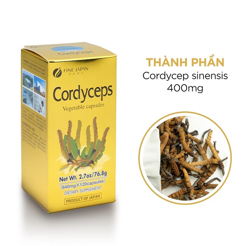 Đông trùng hạ thảo Fine Japan Cordyceps 120 viên