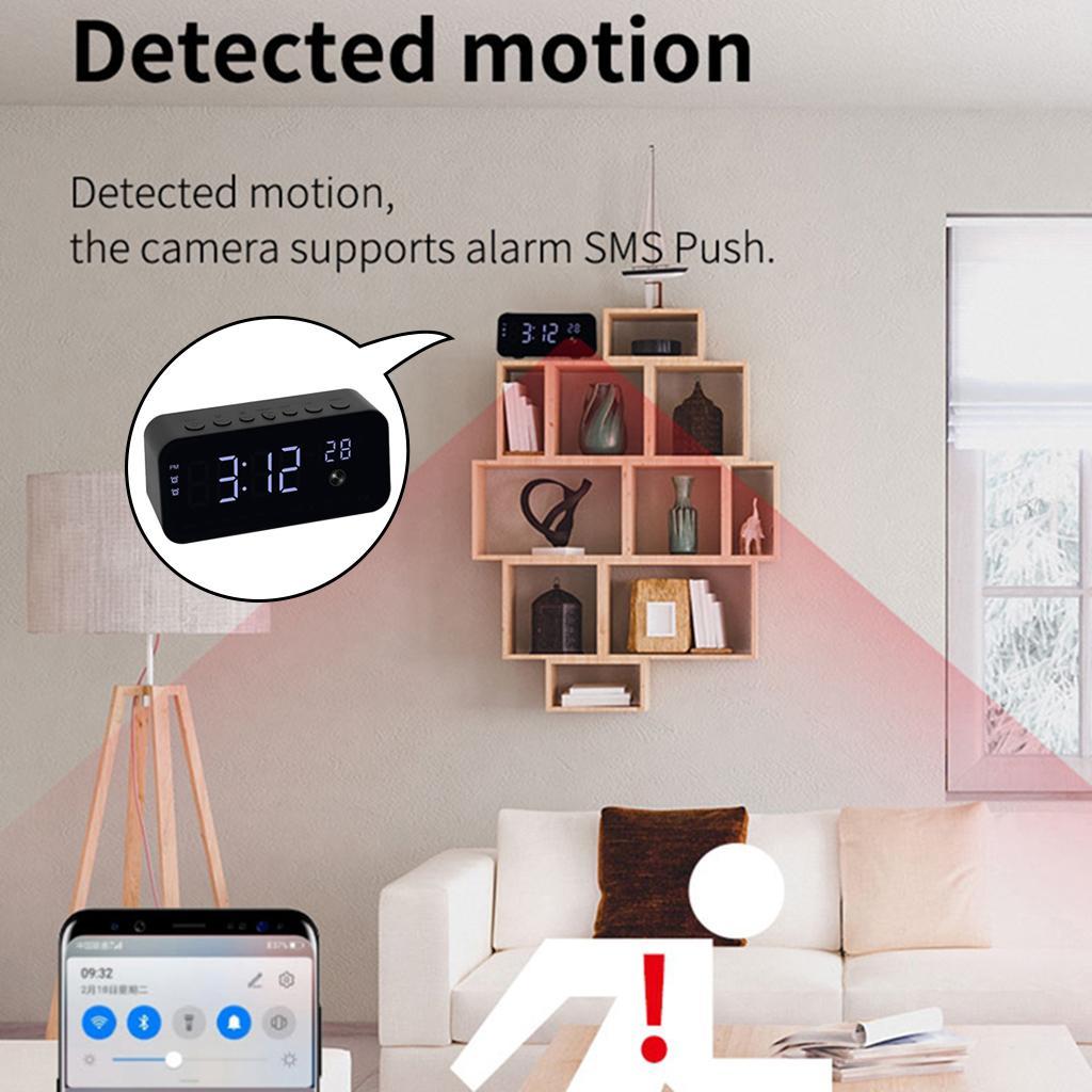 1080P Nanny Camera Hidden Camera Clock for Home Office Indoor Monitoring