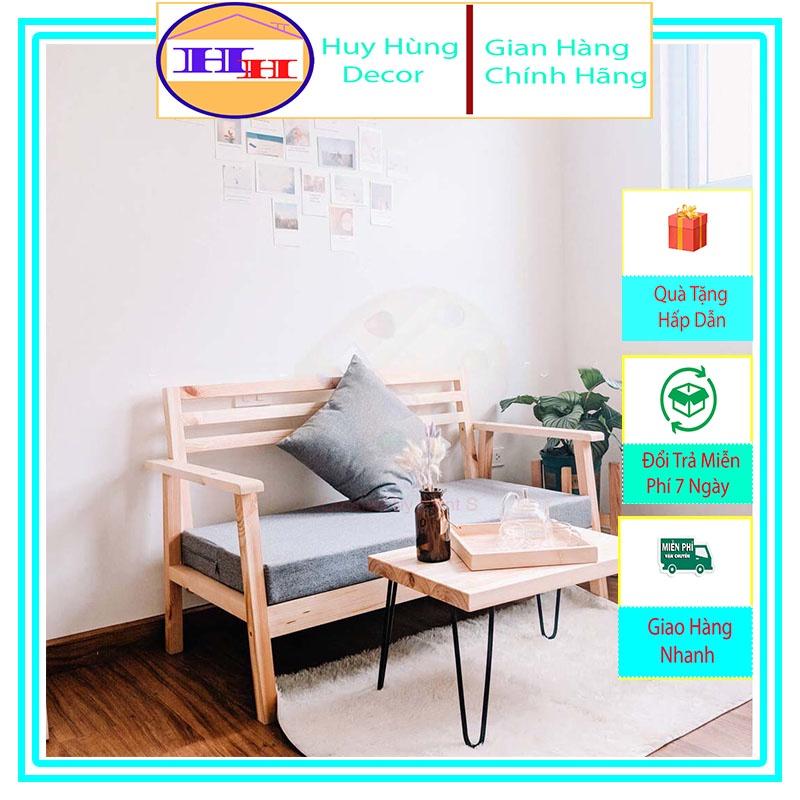 Bộ bàn ghế sofa phòng khách bằng gỗ tự nhiên