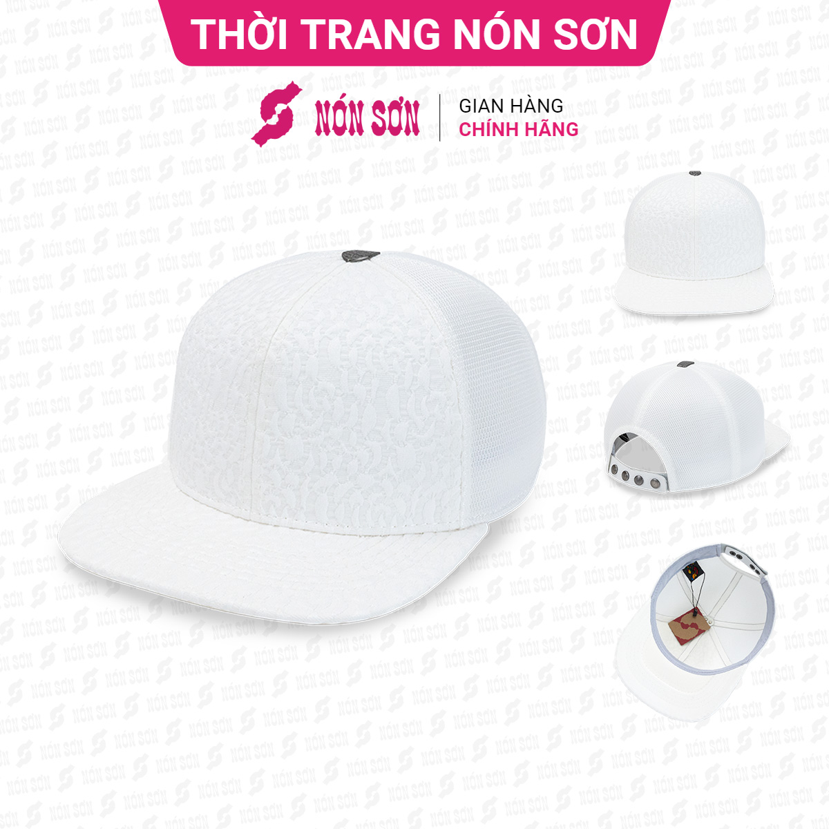 ƯU ĐÃI - Mũ snapback hiphop nam nữ NÓN SƠN chính hãng MC210K-TR1
