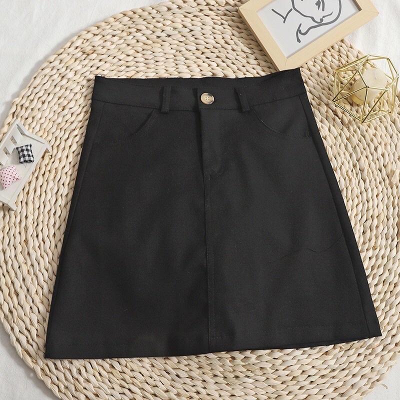 Chân váy chữ A ngắn trẻ trung, năng động, chất liệu kaki mềm có quần trong an toàn, đi học, đi làm, đi chơi - Suri House