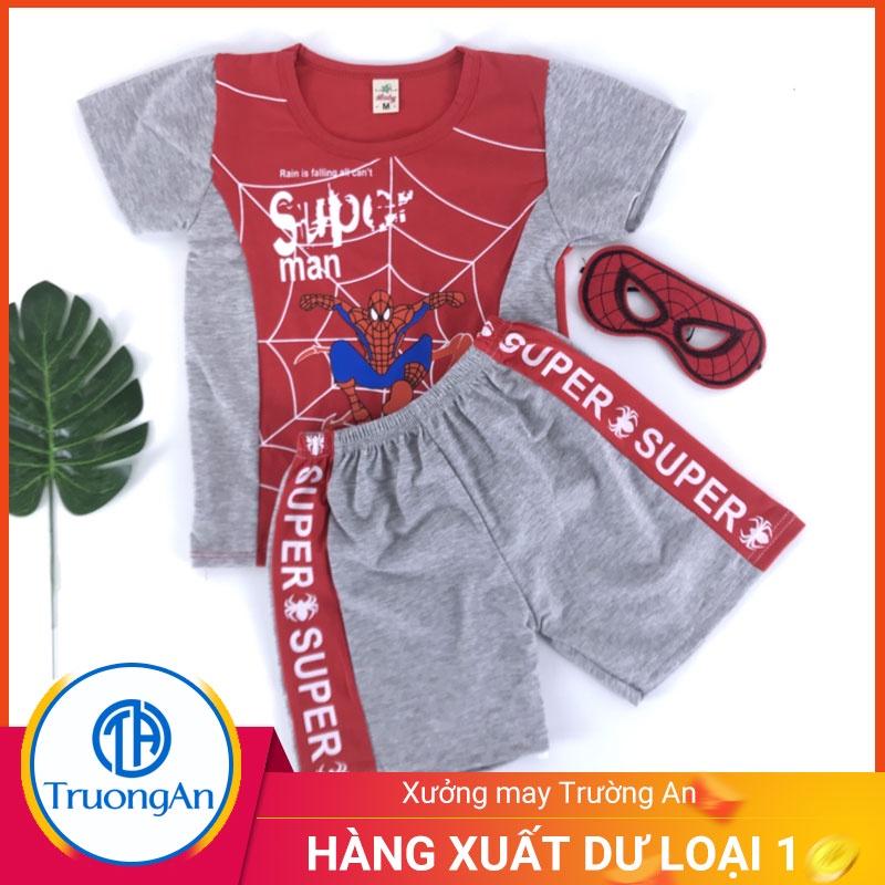 Bộ quần áo trẻ em cotton hình người nhện