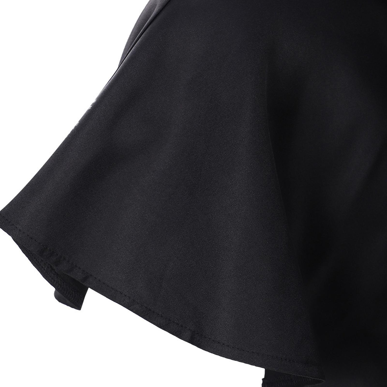 Halloween Cowl Medieval Cowl Hat Cosplay Costume Witch Cowl Hat Funny Halloween Poncho Hooded Poncho Hooded Cloak for Party Day