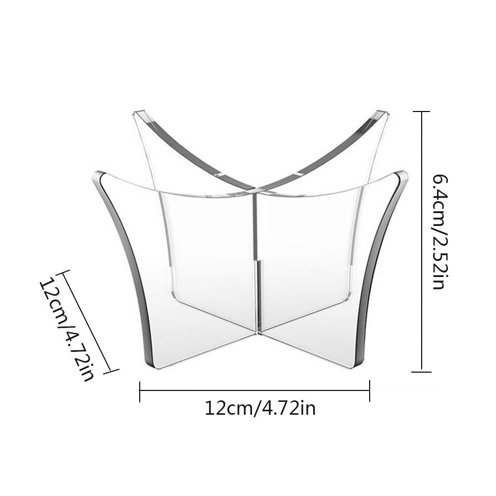 1 PC hạng nặng acrylic bóng đứng phụ kiện hiển thị di động cho bóng đá bóng đá bóng đá bóng bầu dục bowling bowling Color: Clear