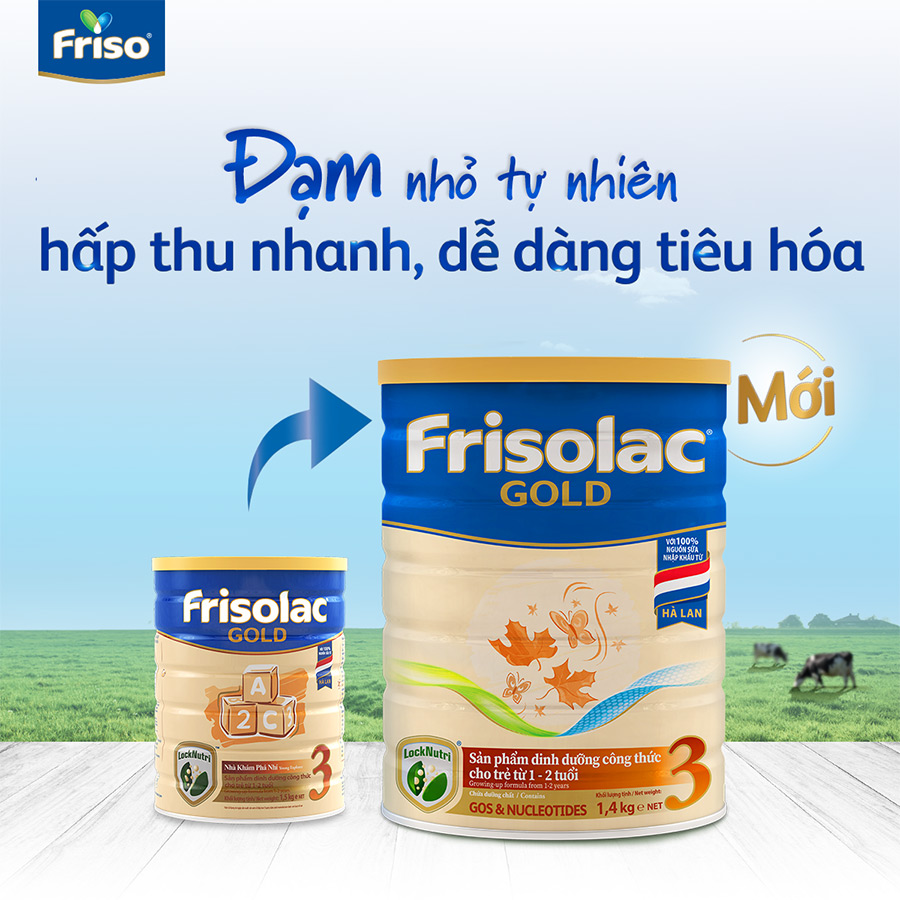 Sữa Bột Frisolac Gold 3 1400g (Dành Cho Trẻ Từ 1 - 2 Tuổi)