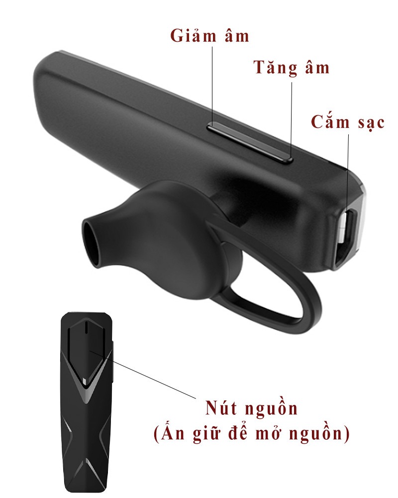 Tai nghe Bluetooth kèm mic PKCBX7 PF144