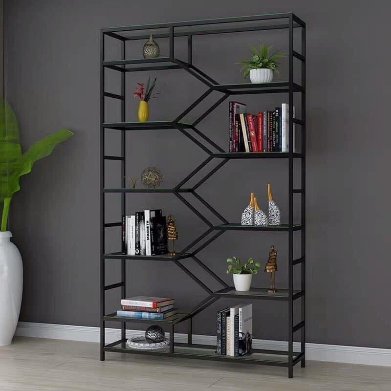 Kệ Decor, vách trang trí đa năng Khung sắt mặt gỗ MDF