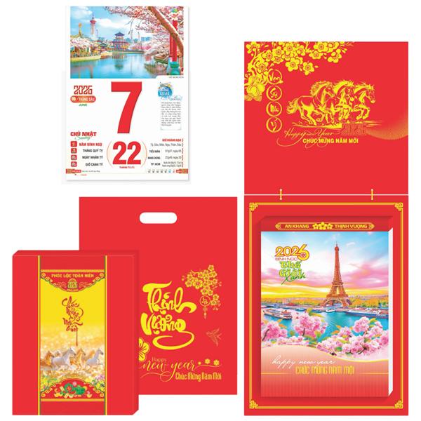 Lịch Bloc Siêu Đại - Phong Cảnh Thế Giới - Bảng Treo Sơn Mài - 20 x 30 cm - TĐ30