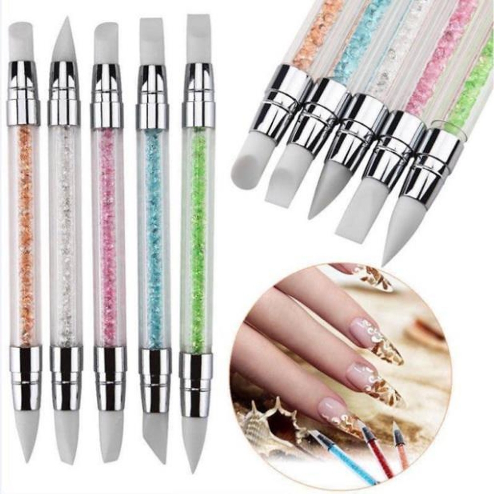 Set 5 Bút Silicol 2 Đầu Làm Nail, Chất Liệu Mềm Mịn, Dễ Thao Tác Điều Chỉnh Họa Tiết Trang Trí MÓng Theo Ý Muốn, Thiết Kế Thời Trang Với Màu Sắc Đa Dạng, Có Thể Tái Sử Dụng