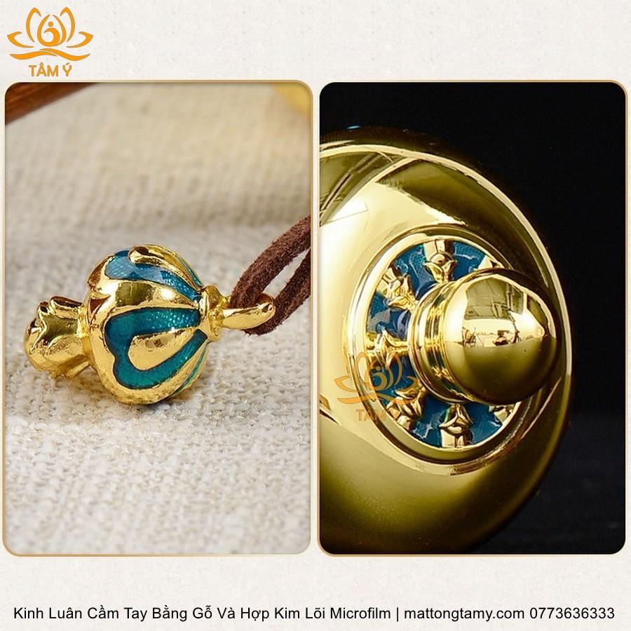 |Mẫu mới| Kinh Luân Cầm Tay Bằng Hợp Kim Cao Cấp và Gỗ Quý