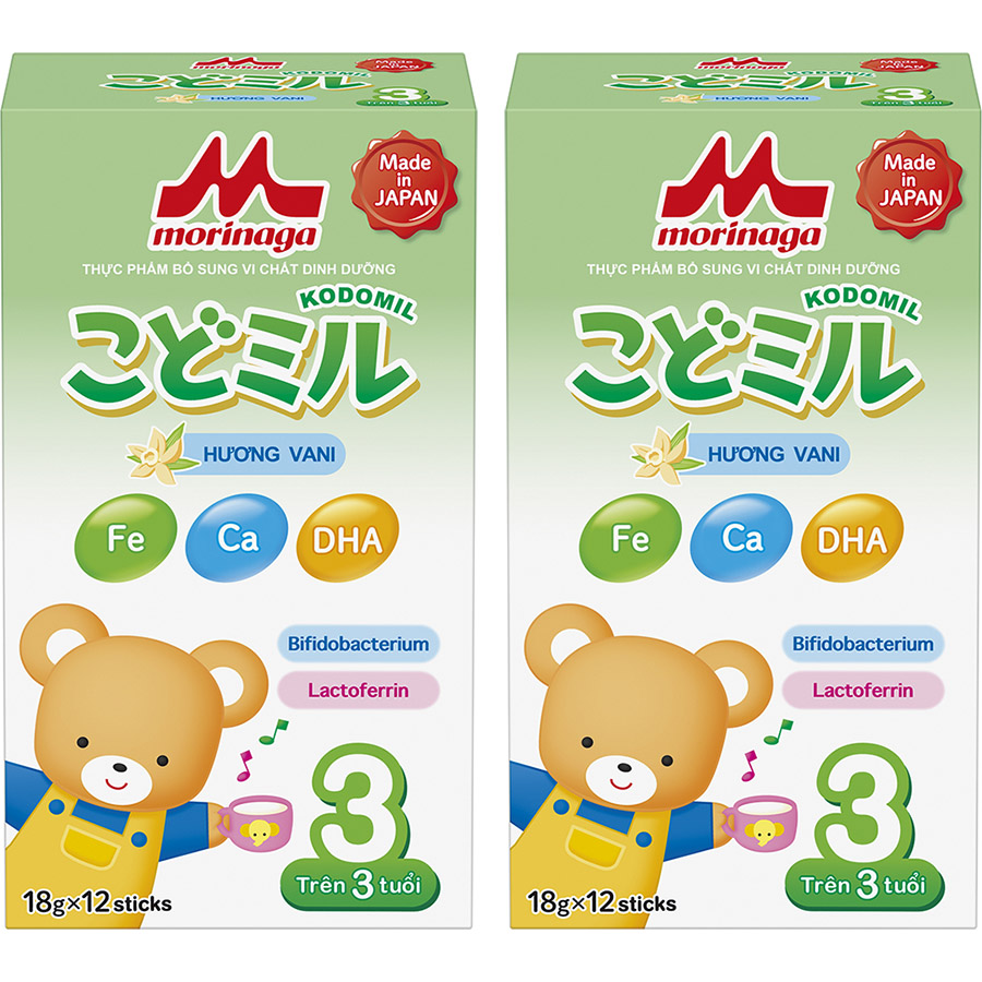Combo 2 hộp Sữa Morinaga số 3 Hương vani 216g