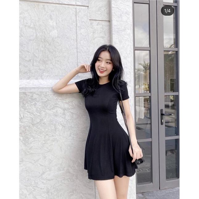 Đầm thun cổ tròn 3m