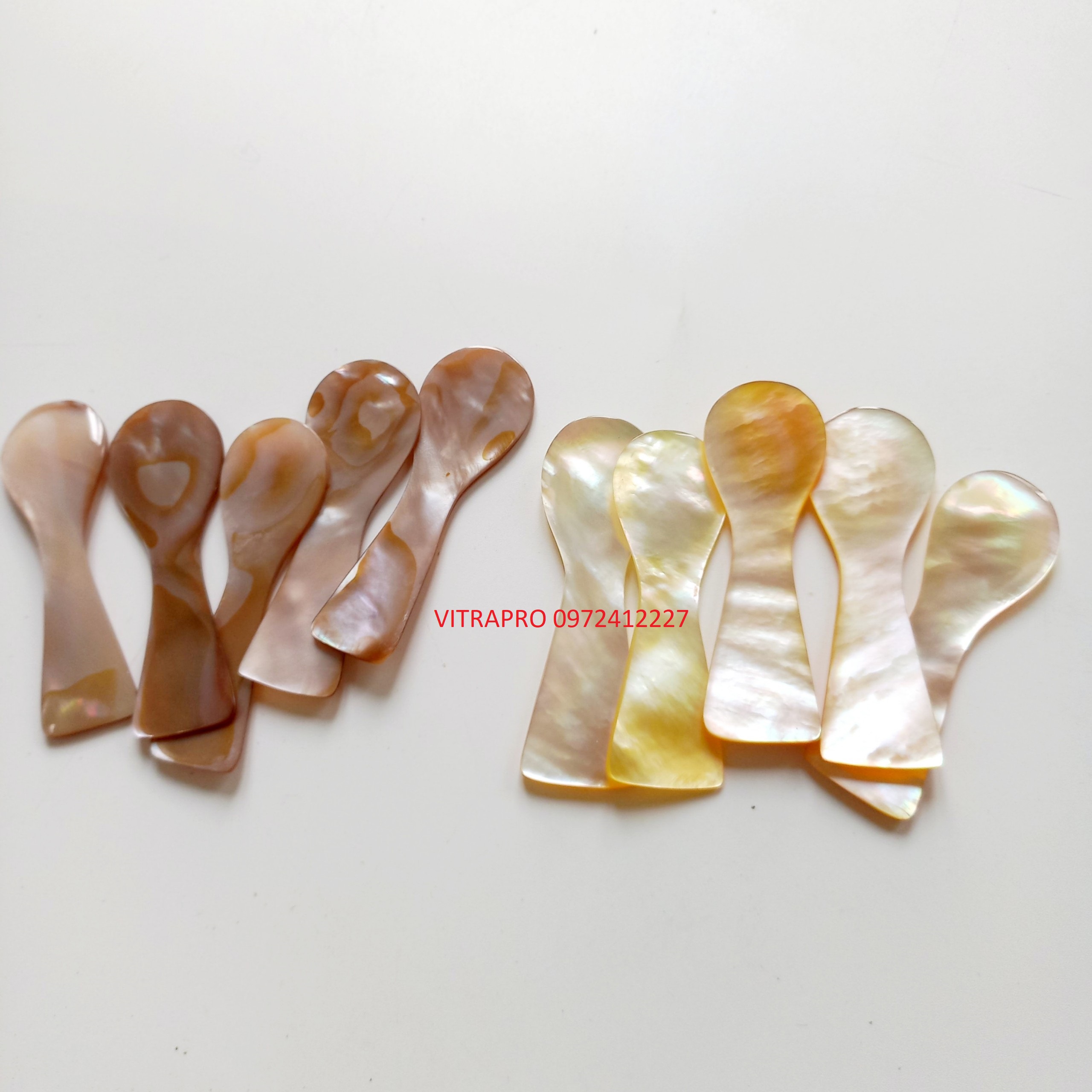 Thìa Trai Mini Xinh Xắn Dùng Ăn Trứng Cá Hồi, Sữa Chua, Trang Trí Chụp Ảnh Đẹp Mắt