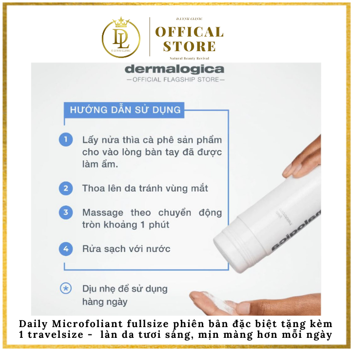 Daily Microfoliant fullsize phiên bản đặc biệt tặng kèm 1 travelsize - Tẩy da chết giúp làn da tươi sáng, mịn màng hơn mỗi ngày