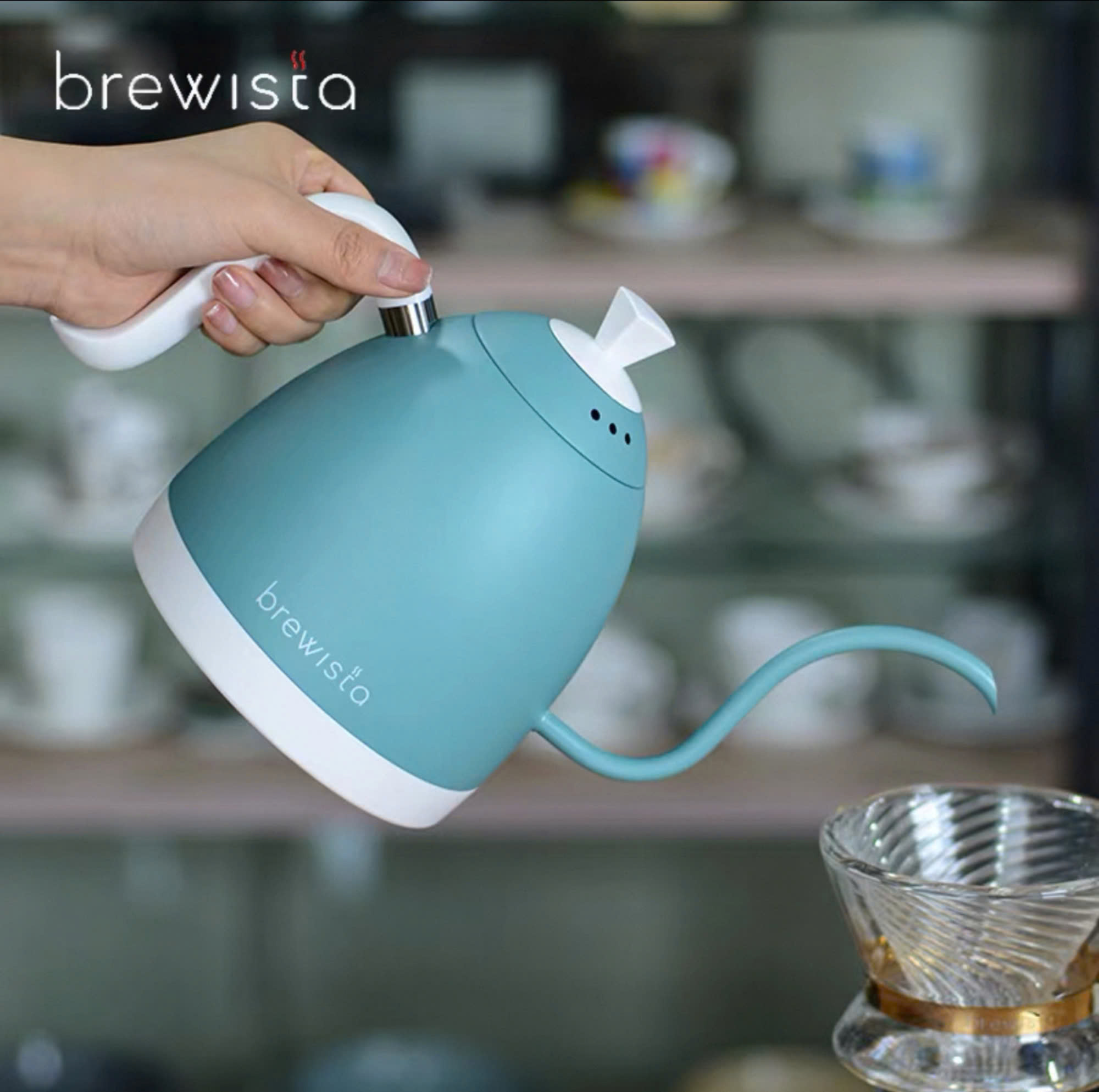 Hàng chính hãng ấm đun rót cà phê Brewista Artisan 600ml Gen 3 Pro 1500w  Aqua