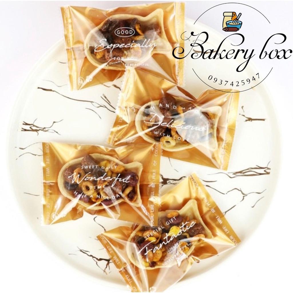 Set 100 Túi Bánh Dứa - Bánh Thuyền Cá - Cookie