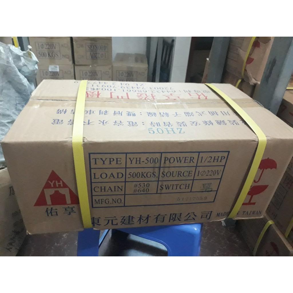 BỘ MÔ TƠ CỬA CUỐN YH 300KG DÂY ĐỒNG NHẬP KHẨU TAIWAN GỒM MOTOR +2 REMOTE YH1.21+LẮC ZIN CỬA DƯỚI 15m2