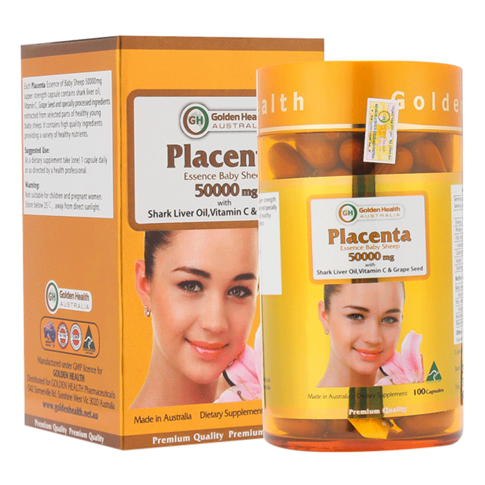 Nhau Thai Cừu Golden Health GH 50.000Mg