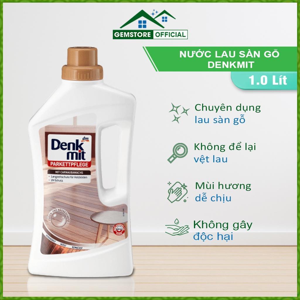 Nước Lau Sàn Gỗ Đa Năng Denkmit, Dung Dịch Vệ Sinh Sàn Nhà, Dung Tích 1L, An Toàn, Hiệu Quả, Nhập Đức