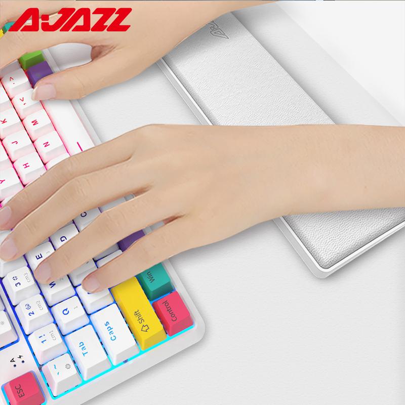 Ajazz cổ tay nghỉ ngơi bàn phím cơ 61/87/104 Keys Bàn phím Bàn phím Hỗ trợ bộ nhớ mềm Memory Memory Boam Bàn tay PU Leather