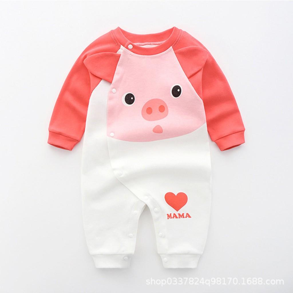 Bodysuit cho bé body liền thân dài tay Cao Cấp cho bé trai bé gái sơ sinh từ 4-13kg, hàng Quảng Châu cực đẹp – BD07