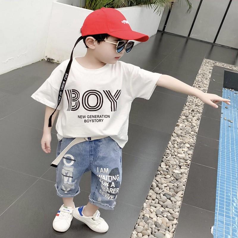 Áo thun bé trai Con Xinh cotton BOY STORY, áo thun trẻ em từ 5 đến 14 tuổi