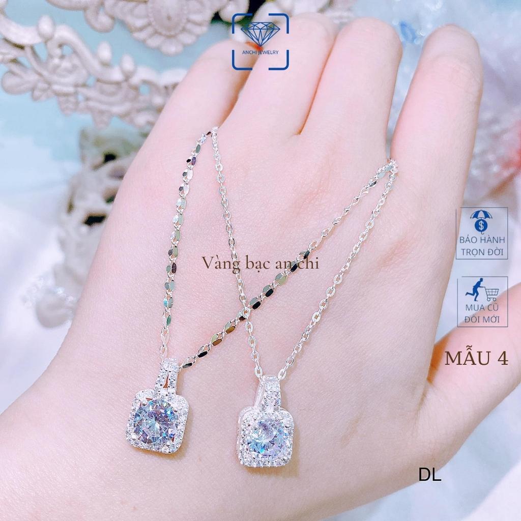 Dây chuyền/ Vòng cổ nữ bạc kèm mặt mẫu mới hottrend 2022, trang sức bạc Anchi jewelry