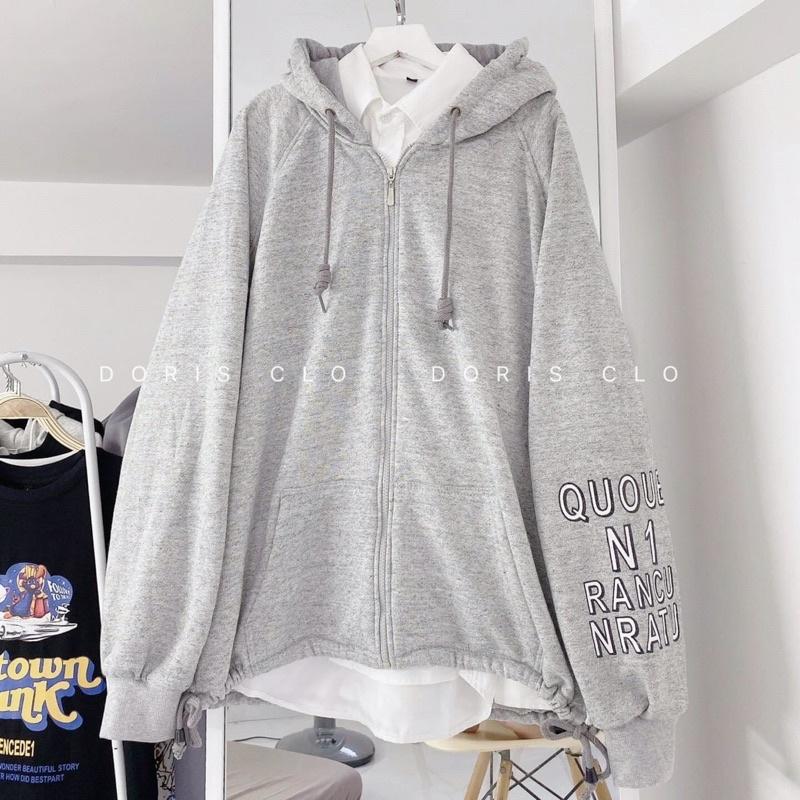 Áo khoác nỉ ngoại có nón form rộng unisex ulzzang nam nữ AN943