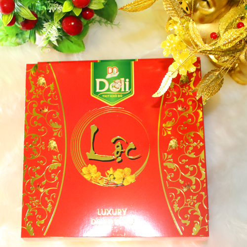 Khô Bò Giòn hộp giấy cao cấp 500gr