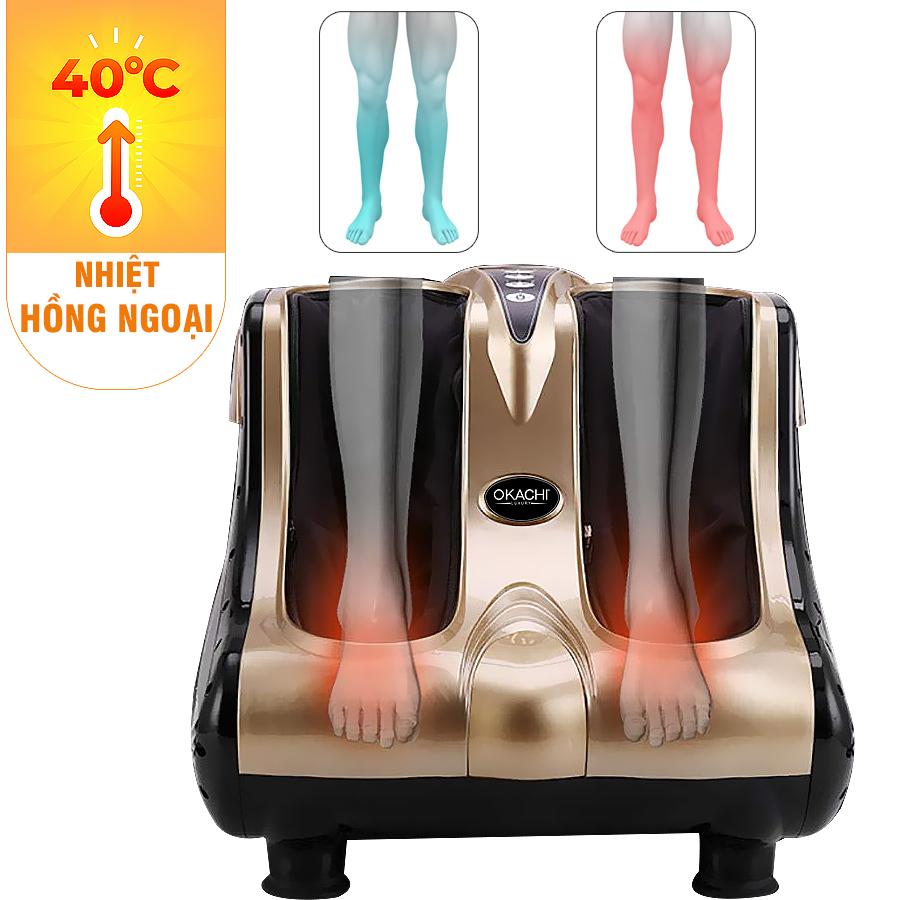 Máy massage chân hồng ngoại 3D OKACHI JP- 810 (màu Gold)