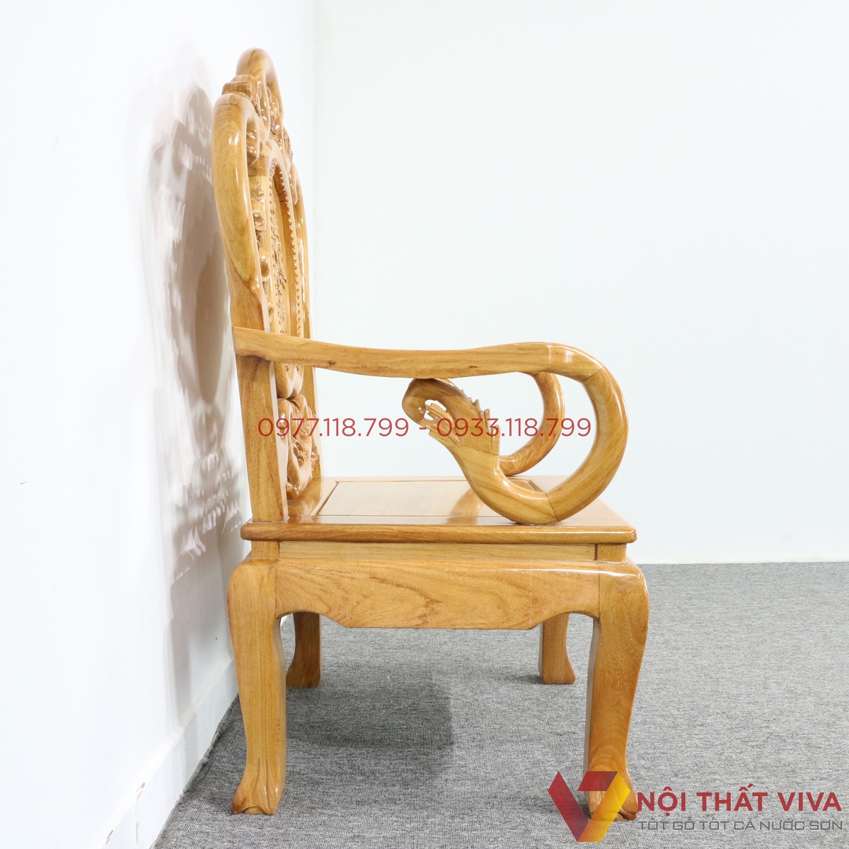 Bộ Bàn Ghế Salon Gỗ Gõ Đỏ Chuông Đào 6 Món Đẹp Hiện Đại