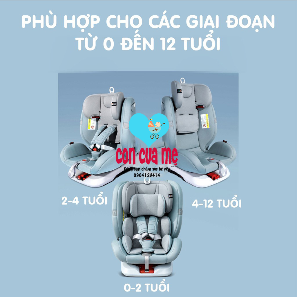 Ghế ngồi ô tô trẻ em Doux DX-1131 quay 360 độ Isofix