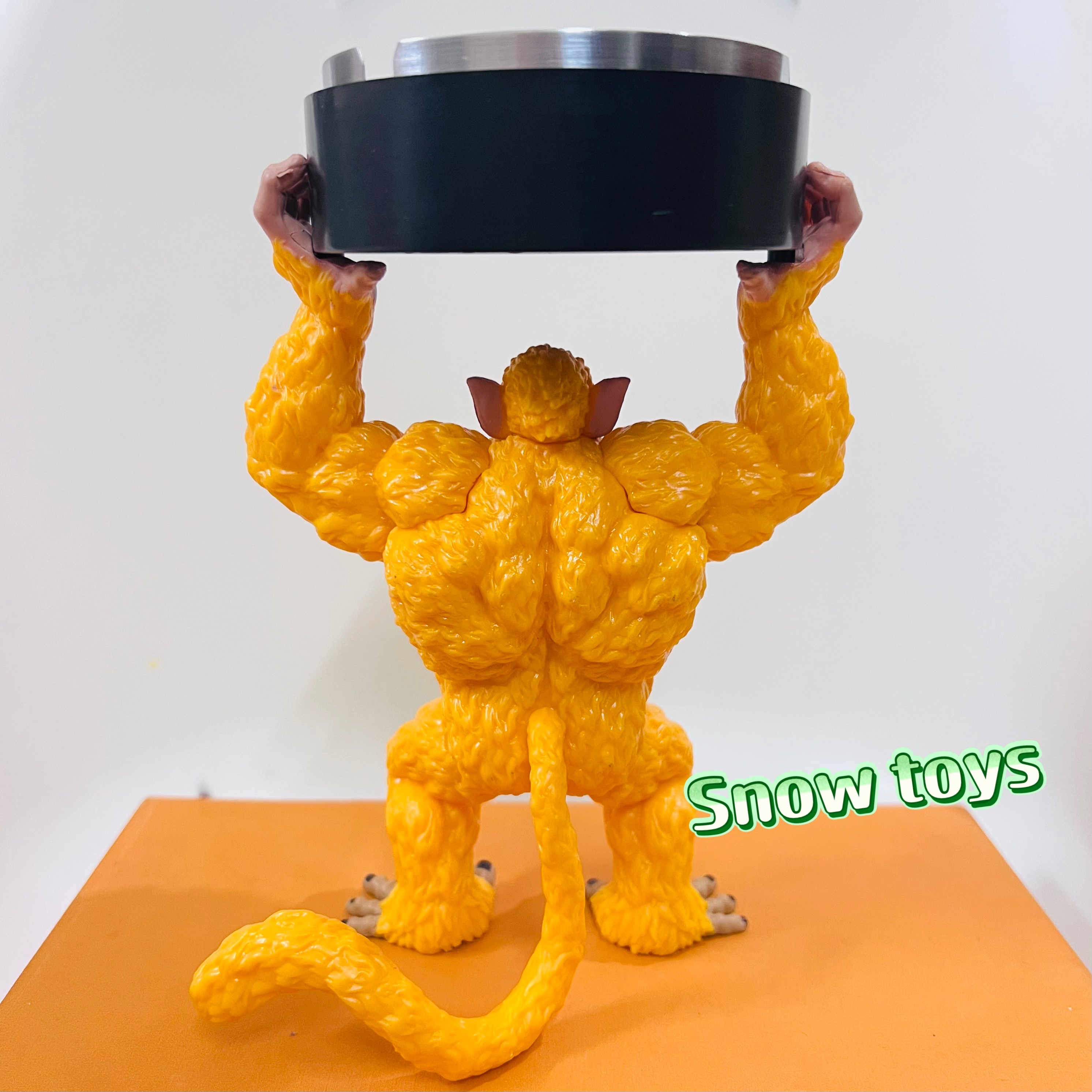 Mô hình Dragon ball GT - Mô hình Goku Super Saiyan 4 hóa khỉ vàng - Gạt tàn khỉ vàng Goku SSJ4 OOZARU - Cao 15~17cm
