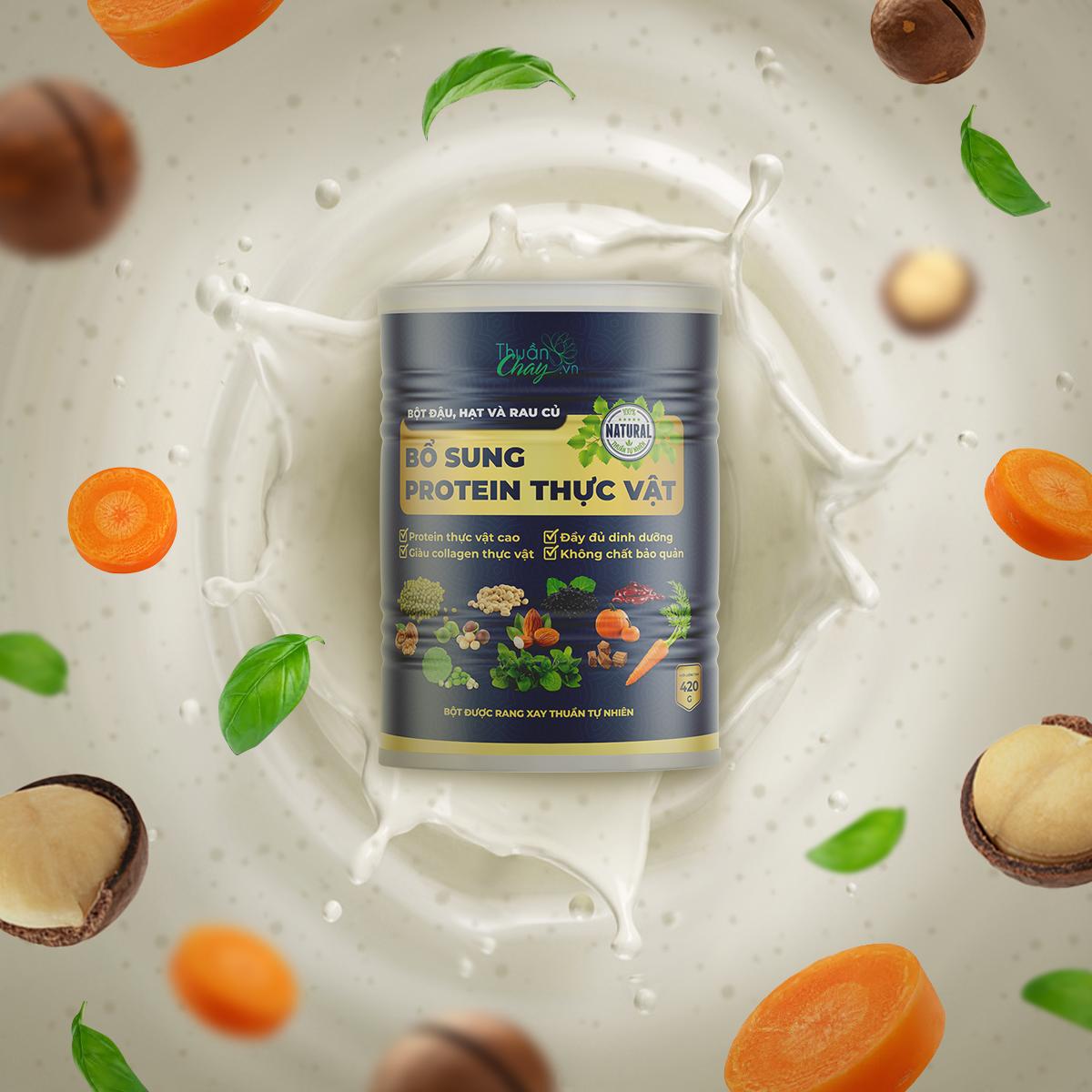 BỘT ĐẬU HẠT RAU CỦ BỐ SUNG PROTEIN THỰC VẬT (420g)